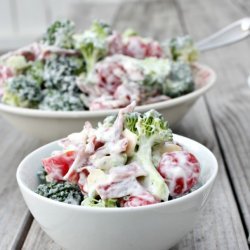 Skinny Broccoli Salad recipe