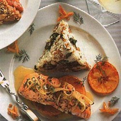 Roasted Salmon With Orange-Herb Sauce recipe