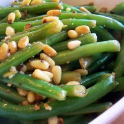Lemon Pine Nut Green Beans recipe