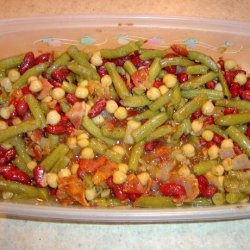 Three Bean Salad With Bacon Dressing recipe