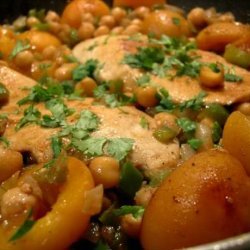 Chicken & Chickpeas in Apricot Syrup Reduction recipe