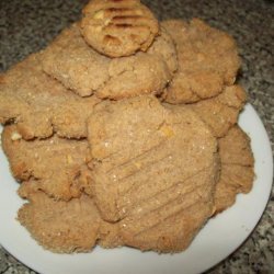 Chewey but Not Goey Peanut Butter Cookies recipe