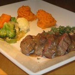 Marinated Bison/Buffalo Steaks With Sauce recipe