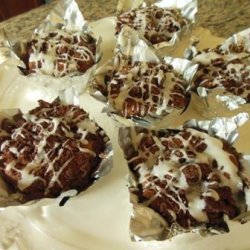 Dark Chocolate Cream Cheese Crumb Muffins #RSC recipe