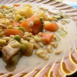 Old Thyme Turkey Scotch Broth With Barley, Beans and Lentils recipe