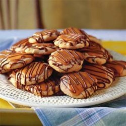 Peanut Butter-Toffee Turtle Cookies recipe