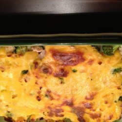 Cheesy Broccoli Chicken and Potato Bake recipe