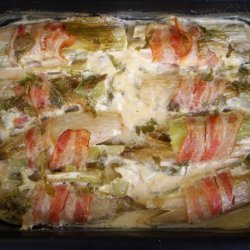 Creamy Braised Chicory/Belgian Endive and Celery With Peas recipe