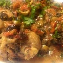 Spicy Chicken With Olives recipe