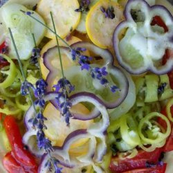 Vegetable Platter With Lavender Vinaigrette recipe