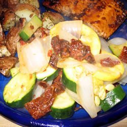 Steamed Squash Medley with Sun-Dried Tomatoes recipe