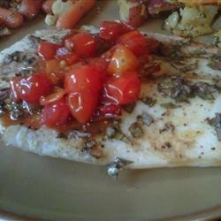 Baked Snapper with Chilies, Ginger and Basil recipe