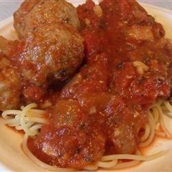 Jansen's Spaghetti Sauce and Meatballs recipe