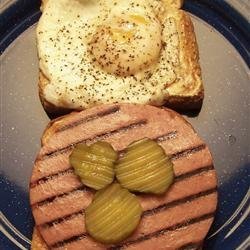 Kevin's Toasted Honey Wheat Berry Bologna and Egg Sandwich recipe
