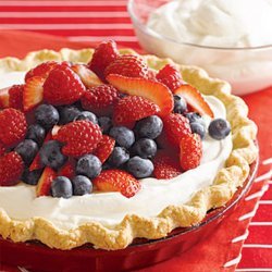 Triple Berry Cream Pie recipe