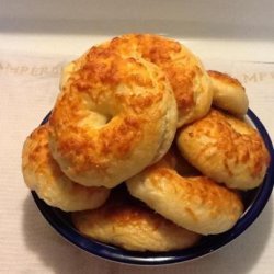 Cheesy Bread Machine Bagels recipe