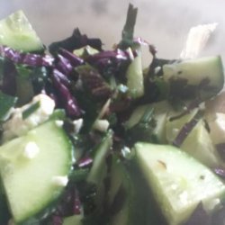 Shiso Cucumber Feta Salad recipe
