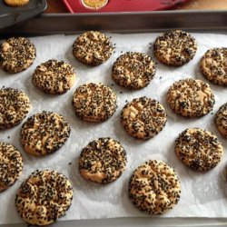 Black Sesame Seed Peanut Butter Cookies recipe