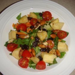 Colorful Vegetarian Spinach Salad recipe