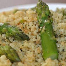 Couscous With Asparagus, Chervil + White Wine recipe