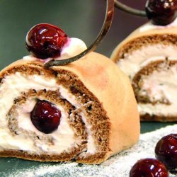 Chocolate Roulade With Griottines recipe