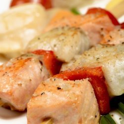 Swordfish or Salmon Kebabs recipe