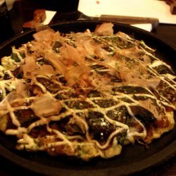 Spinach Okonomiyaki recipe