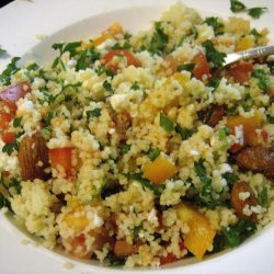 Couscous Salad With Almonds and Feta recipe