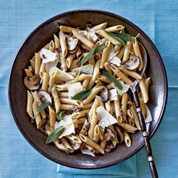 Penne With Sage and Mushrooms recipe