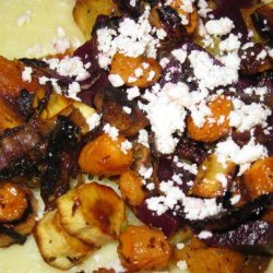 Polenta With Roasted Winter Vegetables recipe