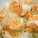 Cheats Garlic Butter Shrimp (Prawns) and Mushroom Risotto recipe