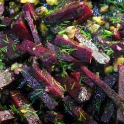 Beet and Walnut Salad with Dill recipe