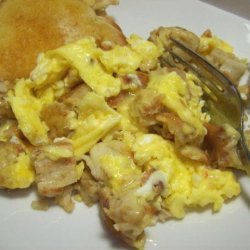 Crab Cake & Egg Scramble recipe