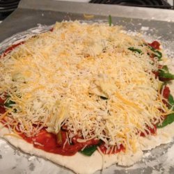 Gluten Free Spinach & Artichoke Pizza recipe