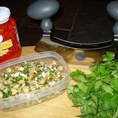 Tessa Kiros Chickpea, Feta and Cilantro Salad recipe