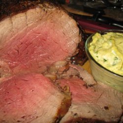 Roasted Beef Tenderloin With Basil-Curry Mayonnaise recipe