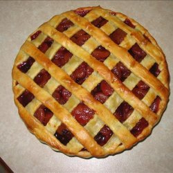 Spiced Apricot and Plum Pie recipe