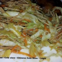 Asian Salad / Cole Slaw / Chinese Cole Slaw - Light recipe