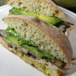 Chicken Mushroom Pesto Sandwich With Avocado recipe