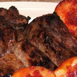 Barefoot Contessa's Grilled Leg of Lamb With Roasted Fruit recipe