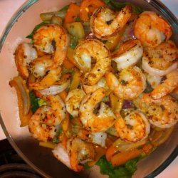 Warm, Spicy, Shrimp Salad recipe