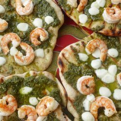 Shrimp Pesto Pizza recipe