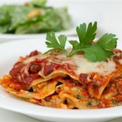 Deep Dish Lasagna recipe