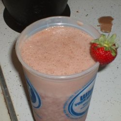 Strawberry Banana Slush Milk Shake recipe