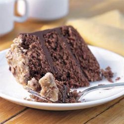 Bourbon-Chocolate Cake With Praline Frosting recipe