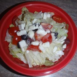 Sorta Greek Salad W/ Dressing recipe