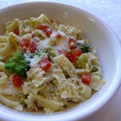 Festive Broccoli Fettuccine Au Gratin recipe