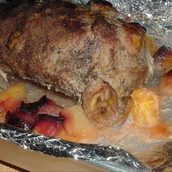 Spicy Pork Roast With Fruit recipe