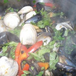 Clams and Mussels in Thai Curry Sauce recipe