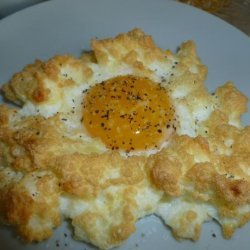 Egg in Cheese Meringue Nest recipe